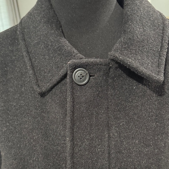 Elegant Black Men's Pea Coat - Picture 6 of 16